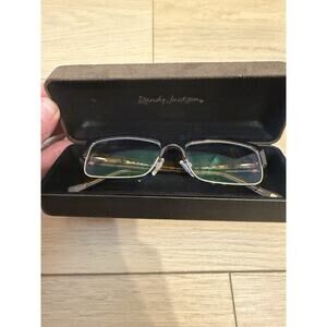 Randy Jackson 1038 Eyeglasses Black Tortoise Semi Rimless Zyloware 145